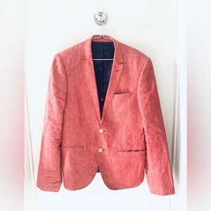 Le 31 pink linen blazer